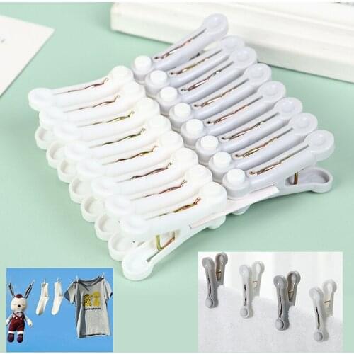 16pcs Windproof Seamless Clothes Clips Household Plastic Laundry Drying Olyt plastic soft plastic jacket soft plastic clothespin