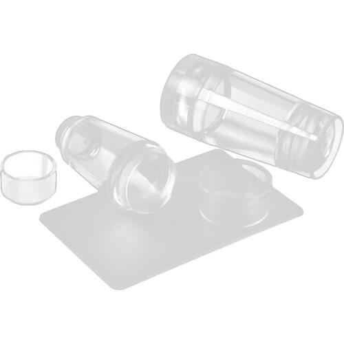 2 Number Small Big New Transparent Double Head Nail Art Stamper Polish Print Transfer For Stamping Plate Template Tools Fine