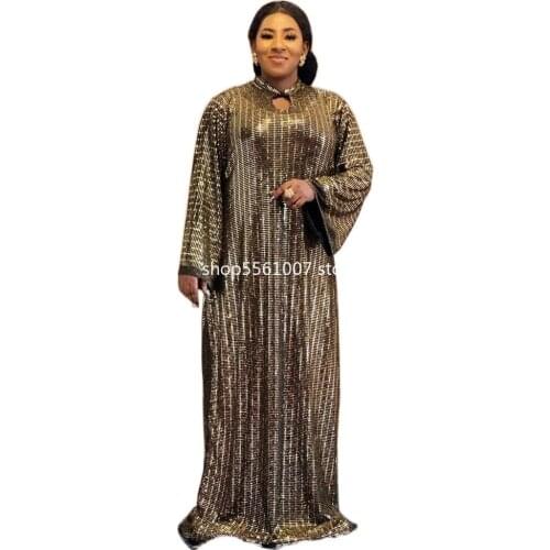2021 New Style Classic African Dresses For Women African Dashiki Fashion Loose Long Dress African Dress Abaya African Clothes
