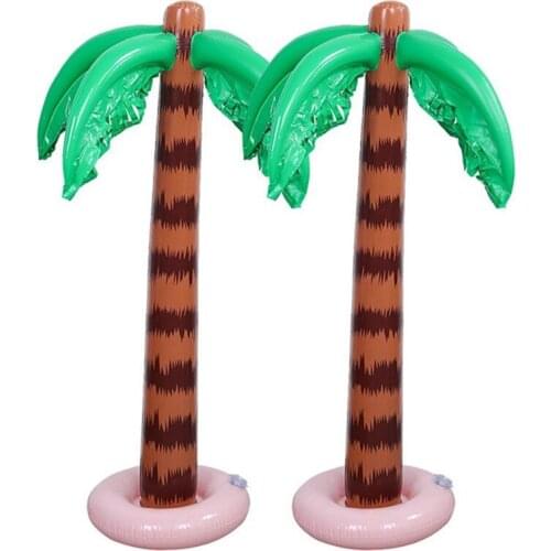 90cm Inflatable Blow Up Hawaiian Tropical Palm Tree Beach Pool Party Decor Toy Supplies SCIE999