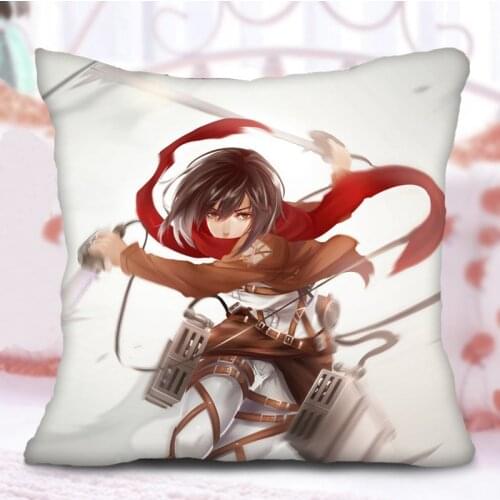 Anime Attack On Titan Shingeki No Kyojin Eren Printed Full Bolster Cute Sofa Cushion Pillows Cartoon Figure Printed Bolster