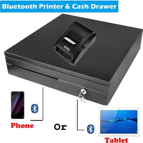 Free P.O.S Pos system Loyverse bluetooth Thermal Receipt Printer With Cash Drawer Support Android device connect