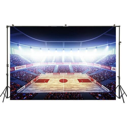 HUAYI Photography Backdrop Basketball Game Boys Photo Booth Background Birthday Stage Child Studio Customize Backdrops W-3447