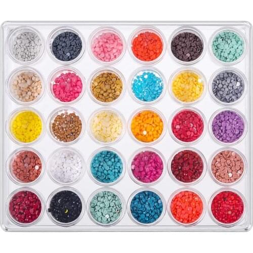 Diamond Embroidery Box, 30 Slots Plastic Diamond Art Storage Containers with Lid for DIY Art Craft, Jewelry