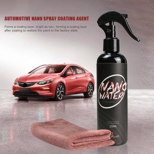 250ML Crystal Ceramic Car Coating Paint Care Car Nano Spray Hydrophobic Coating Waterproof High Gloss Shine Liquid Polish Wax