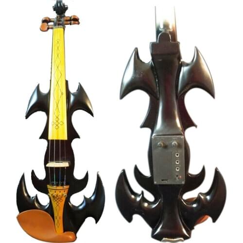 The Best SONG black Top art streamline black 4/4 electric violin,solid wood