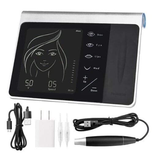 New Version Charme Princesse Permanent Makeup Machine Eyebrow Tattoo Lip Eyeliner Microblading Mts Pen Set For Shadow Eye Makeup