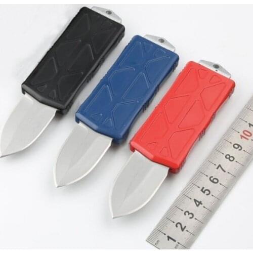 Mini Knife Exocet Flying Fish Belt Clip Keychain Dual Action Tactical Pocket Folding Fixed Blade Knife Fishing EDC Survival Tool