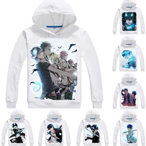 Blue Exorcist Hoodies Men Hip Hop Long Sleeve Anime Hoodie Ao no Ekusoshisuto Rin Okumura Yukio Kazue Kato Cosplay Sweatshirts