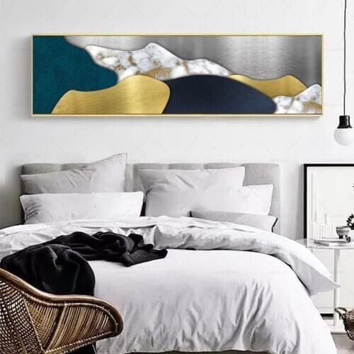 Abstract Green Stone Pattern Nordic Poster Canvas Painting Quadro Wall Pictures Cuadros Decoracion Geometric Home Decor Unframed