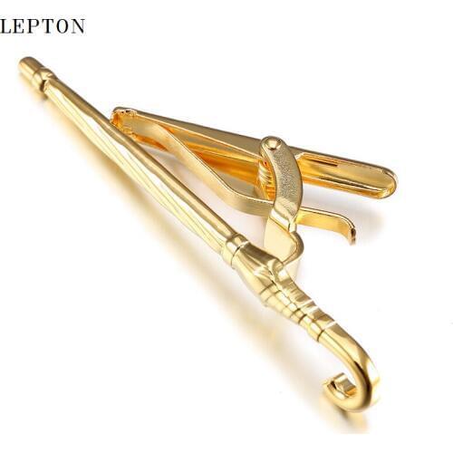 Hot Umbrella Tie Bar for Mens Suit Clasp Clip Lepton Bronze& Black Gun & Gold & Silver Color Business Metal Umbrella Tie Clips