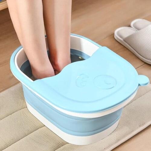 Portable Foldable Foot Soaking Bucket Plastic Footbath Household Foot Bath Portable Massage Bucket