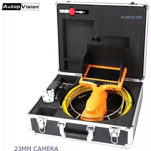 Handheld Industrial Pipeline 20m 30m Endoscope 23mm Camera Snake Video Camera 7" Sewer Drain Pipe Inspection 7DH