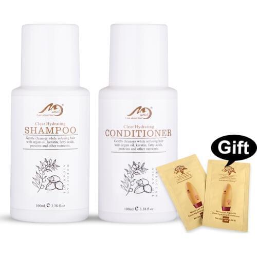 Hair Shampoo and Conditioner Moroccan Argan Oil Cheaper Hair Perfume 100ml Shampoing Keratin Best Hair Care Set