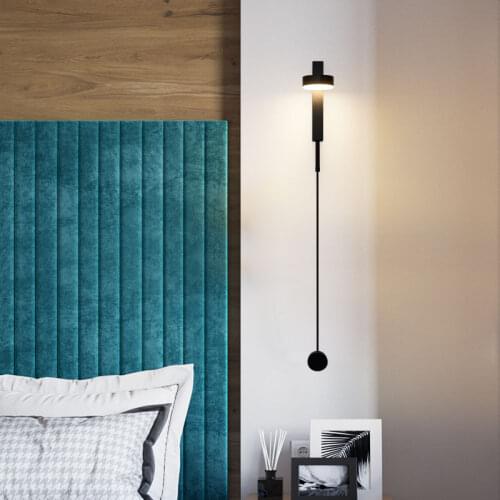 Modern LED Wall Lights Gold/Black For Bedside Background Wall Stair Kitchen Aisle Bar Indoor Home Sconce For 5-10 Square Meter