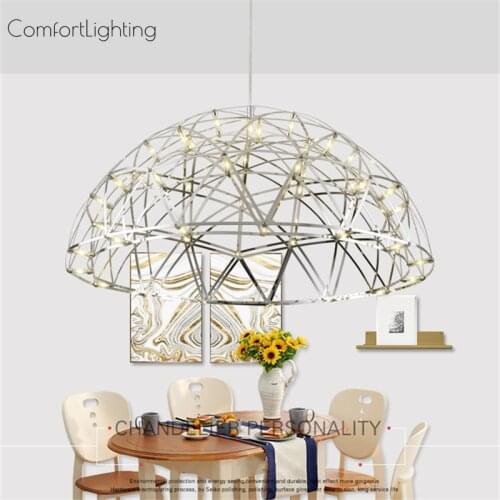 Modern LED Creative Pendant Lights Home Stainless Steel Pendant Lamp Restaurant Living Room Loft Cafe Home Decor Light Fixtures