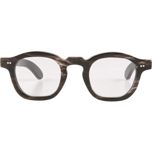 Rivets Square White Black Indian Genuine Natural Buffalo Horn Sunglasses Spectacles Eyewear Optical Eyeglasses Glasses Frame