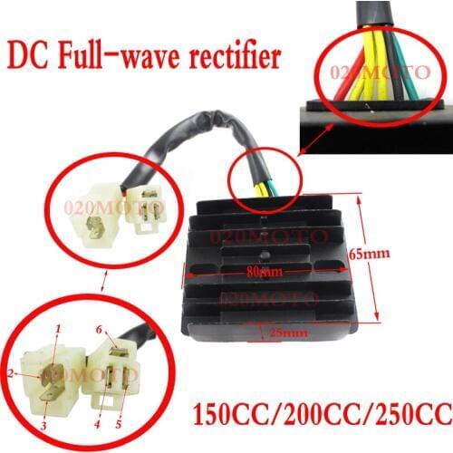 Zongshen loncin LIFAN 250cc DC Full-wave rectifier 150cc 200cc motorcycle dirt bike atv quad accessories