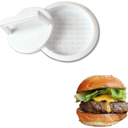 2Pcs/Set Burger Press Round Hamburger Press Food Grade Plastic Hamburger Beef Grill Patty Meat Tenderizer Make Mold Kitchen Tool