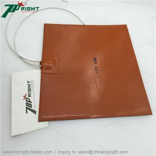 2types 12v Silicone rubber heater blanlet with 3M adhesive backing