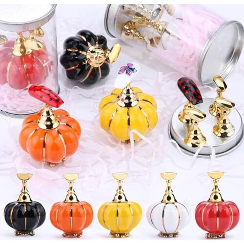 5 Pcs False Nail Display Stand Practice Display Tip Holder Training Pumpkin Holders Alloy False Nail Showing Shelf Manicure Tool