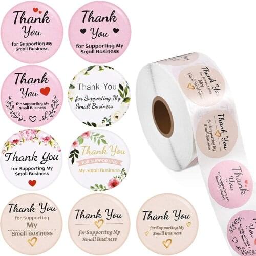 Gift Sealing Stickers 500pcs Thank You Love Design Diary Scrapbooking Stickers Festival Birthday Party Gift Decorations Labels