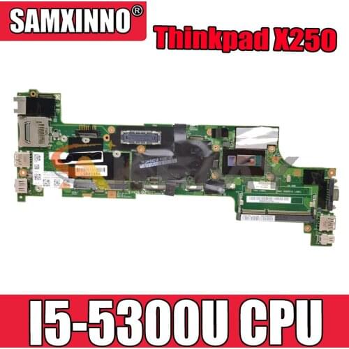 Akemy For Lenovo Thinkpad X250 Notebook Motherboard VIUX1 NM-A091 CPU I5 5300U 100% FRU 00HT369 00HT373 00HT374 00HT385
