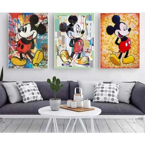 Diamond Painting New Product Mickey and Minnie Mouse 5D Diamond Inlaid Diamond Embroidery Full Cross Stitch Kits for Home Decor