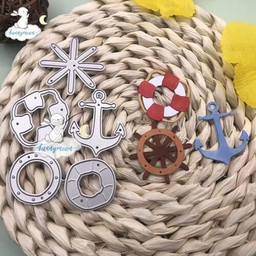 Bunnymoon Anchor Stencil Metal Cutting Dies For Scrapbooking Practice Hands-on DIY Album Card Craft Decoration