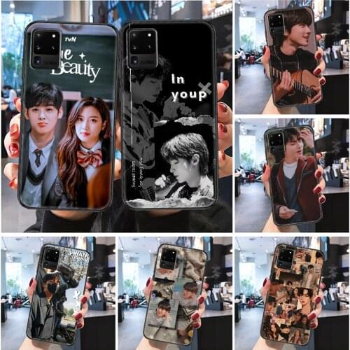 Hwang In Yeop TV True Beauty Phone case For Samsung Galaxy Note 4 8 9 10 20 S8 S9 S10 S10E S20 Plus UITRA Ultra Frosted black