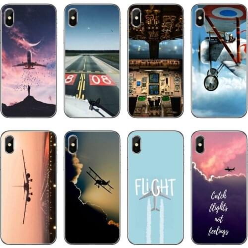 Airplane fly travel Pilot Accessories Phone Case For Xiaomi Mi 9 8 SE Pro A2 Lite 6X 5 4 A3 A1 Note Max Mix 2s 3 Pocophone F1