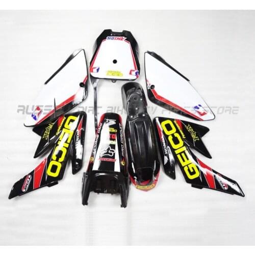 CRF70 3M graphics decals sticker kits and plastic fender body kits for Honda crf70 Style Dirt pit bikes spare parts