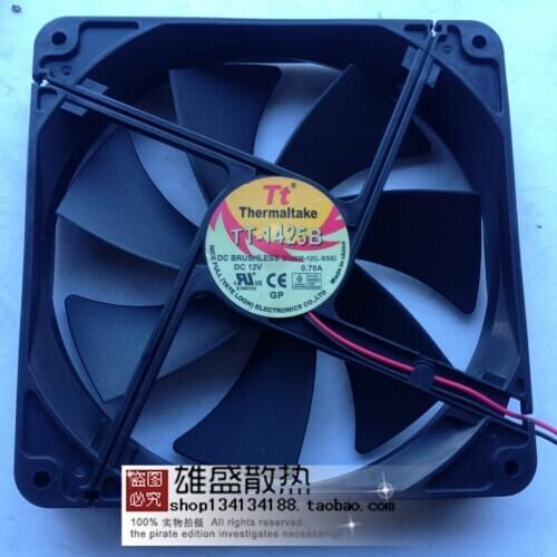 For thermaltake D14SM-12 D14BH-12 DC12V 0.70A Amp 14CM Cooling Fan