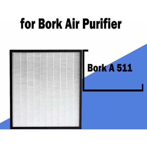 Air Purifier Filter Replacement HEPA Activated Carbon Composite Multifunctional Filter for Bork A 511 Air Purifier 117*93*50mm