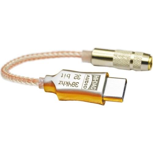 USB Type C To 3.5mm DAC Cable Adapter for Android ALC5686 Chip Decoding Headphone Amplifier Audio Converter