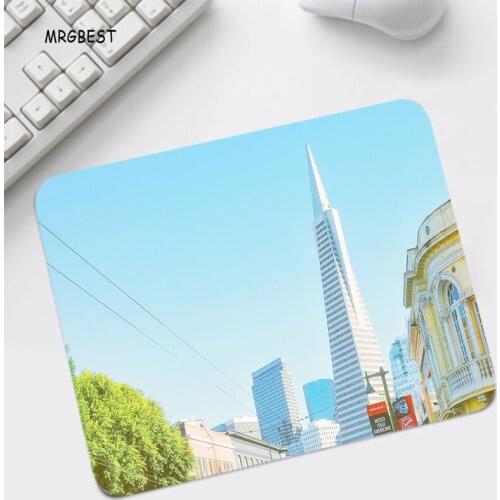 Big Promotion City Scenery Mouse Pad Small Size Beautiful Laptop PC Mice Mats with High-end Rubber Pads for Children