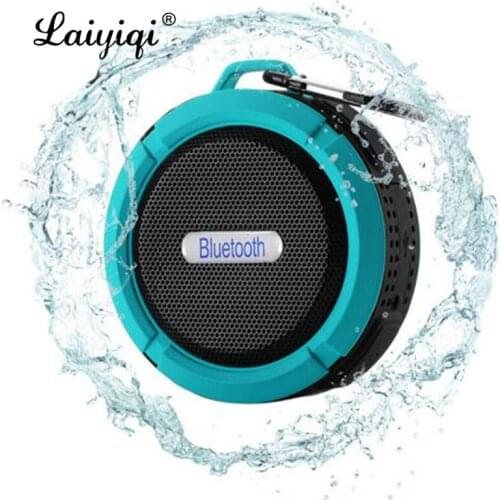 Laiyiqi Hot waterproof shower bluetooth speaker portable hook shower bath sucker parlante portatil altavoz ducha portatil 2021