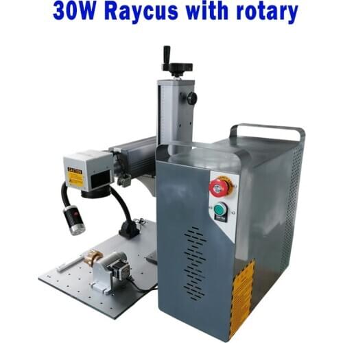 Hot sell 20W 30W Raycus for metal cutter Plastic wine bottle/mobile phone case lighter optical fiber laser marking machine