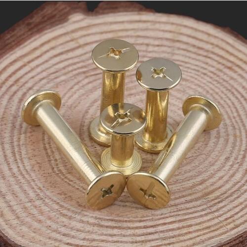 M5 Copper Rivets Child, Album Binding Screws, Books Nails, Books Docking Screws M5*6/8/10/12-100