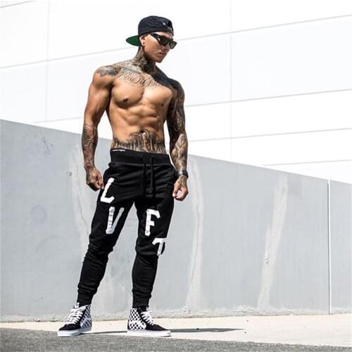 Mens Joggers Casual Pants Fitness Sportswear Tracksuit Bottoms Skinny Sweatpants Trousers Black Gym Workout Track Pant Steetwear