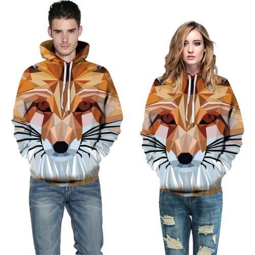 Lion 3D Print Hoodies Men Casual Sweatshirt Tracksuit Pocket Pullover Streatwear Hooded Coat Unisex Sweatshirt