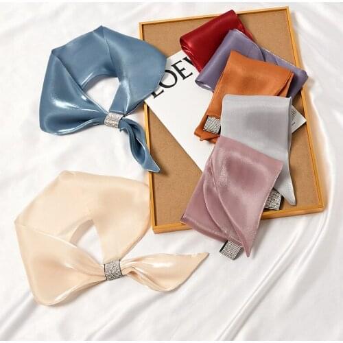 New Elegant Neck Scarf for Women Reflective Glow Bling Neckwear Decoration Fashion Choker Bandana