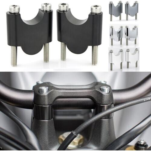 For Can-Am DS450 2008 UP Motorcycle 7/8" 22mm Handlebar Risers Mounting Fat Bar Riser CNC Billet Aluminum Handle Bar Risers