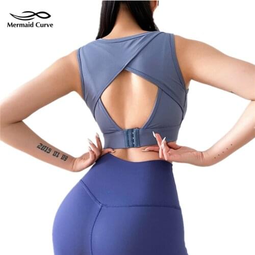 Shockproof Sports Bra Women Sexy Back Hollow Running Gathering High-Strength Support Gym Adjustable Buckle Training Yoga Vest