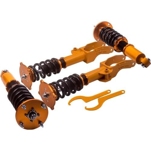 Coilover Coil Spring Struts for Porsche Cayenne GTS 955 957 Sport Utility 4-Door 4.8L 2008-2010 Adjustable Height