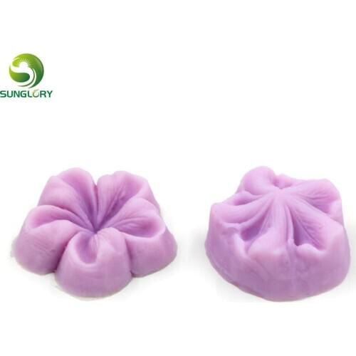 Silicone Flower Mold For Cake Decoration Flowers Fondant Mold Sugar Silicone Cake Moldes De Silicona Baking Tools Color Purple
