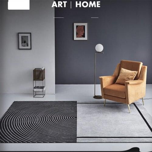 Modern Art Office Geometric Carpets For Living Room Nordic Rugs For Bedroom Home Nylon Thick Rugs Study Room Carpet Decor