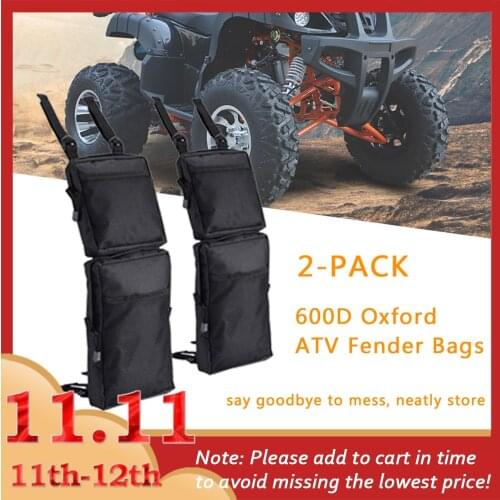 2 Pack 600D Oxford ATV Fender Bags ATV Saddle Bags Tank Bag Motorcycle Luggage Cargo Storage Hunting Bag Wholesale CSV
