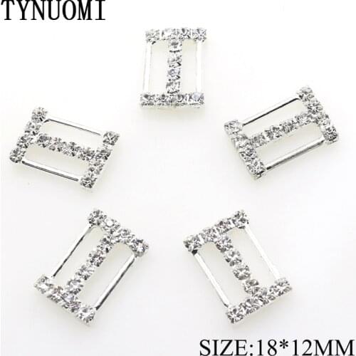 TYNUOMI 10pcs/lot Rhinestone Pole Buckle Clothing Sewing Decoration Accessories DIY Christmas Tree Decoration Materials
