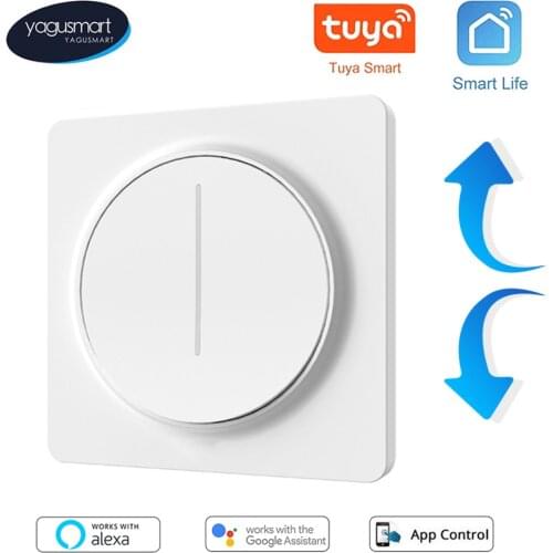 Yagusmart Tuya Smart Life WiFi Smart Dimmer Switch EU Alexa Google Home APP Voice Control Touch Timer Brightness Memory Switches